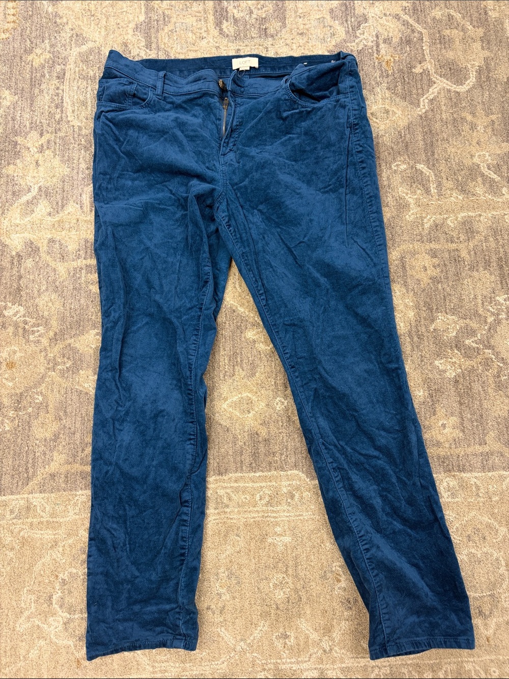 LOFT Navy Blue Corduroy Pants
